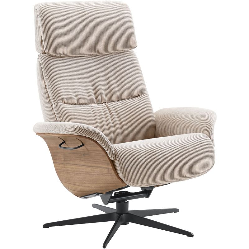 Relaxfauteuil Hintas M beige hout