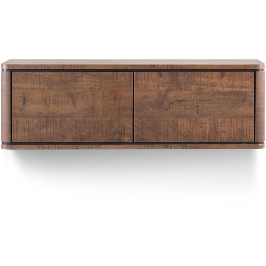 TV-meubel Lantani 2-deurs hangend dark mango