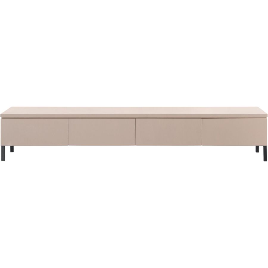 TV-meubel Warani laag 200 cm grijs gelakt