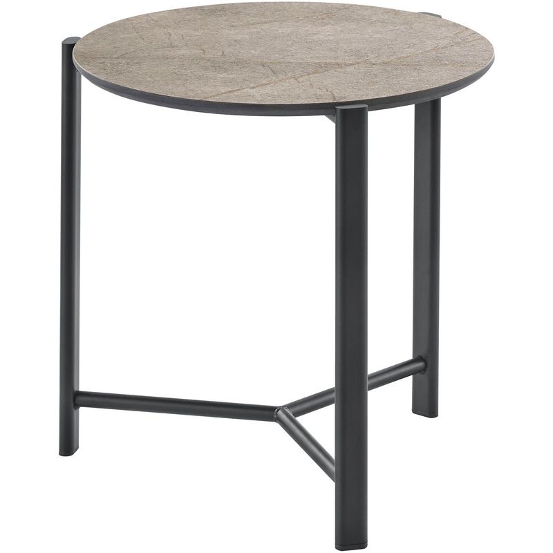 Salontafel Montona HPL brons rond 40cm
